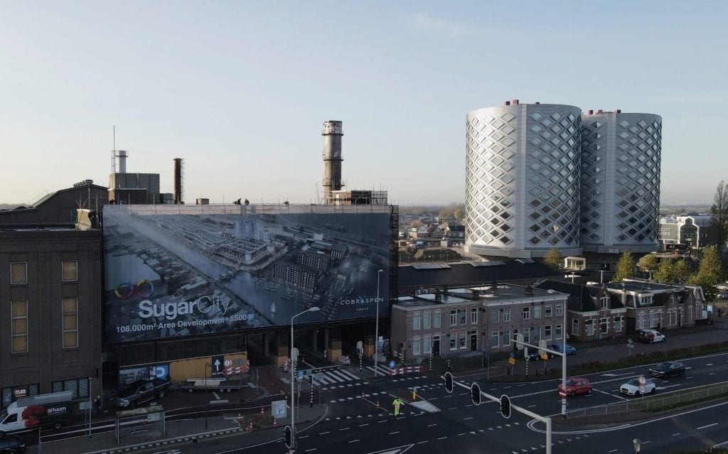 SugarCity Reclamedoek Poortgebouw